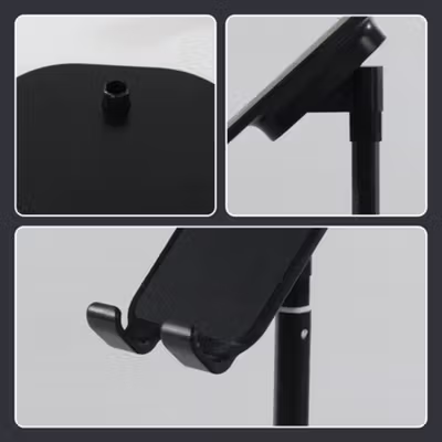 AIEACH Dudukan Smartphone Desktop Stand Holder Telescopic - K2 - Black — gambar 2