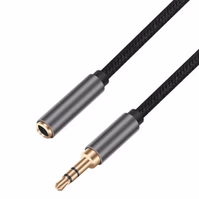 ChicRain Kabel Audio AUX 3.5mm Male to Female 1.5M - 8535 - Black — gambar 2