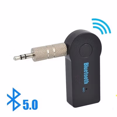 VCACA Bluetooth Receiver Audio Mobil Speaker Handsfree A2DP 3.5mm - VC50 - Black — gambar 2