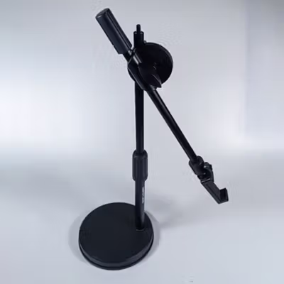 TaffSTUDIO Holder HP Ring Light Overhead 360 Rotation Mount 1/4 Inch - ZD14 - Black — gambar 2
