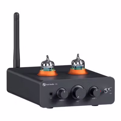 Fosi Audio Preamp Tube Bluetooth 5.1 AptX LL HD Bass and Treble - P3 - Black — gambar 2