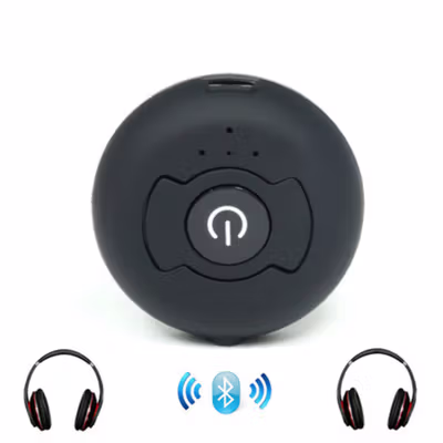 Multi-Point Audio Bluetooth Transmitter Wireless Device Connector - H-366T - Black — gambar 2