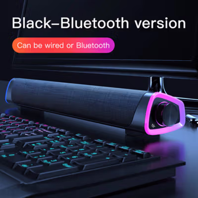 Niye Bluetooth Soundbar Home Theater HiFi 3D Surround - V8 - Black — gambar 2