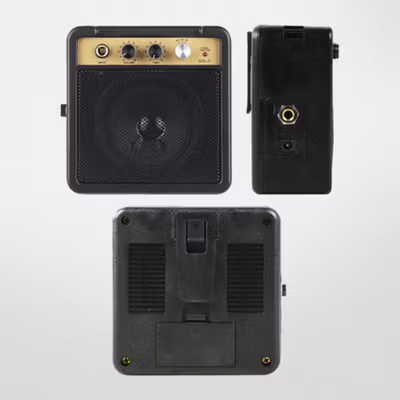 TS Speaker Amplifier Mini Gitar Elektrik 5W - MA-5 - Black — gambar 2