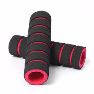 Grip Gagang Sepeda Bike Handlebar Spons Grip 1 Pair - GH-081H - Red — gambar 2