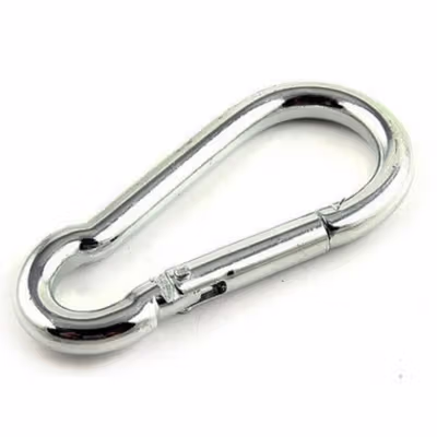 GYMTOP Carabiner Gantungan Kunci Barang Aluminium Snap Hook 7.5cm - 698 - Silver — gambar 2