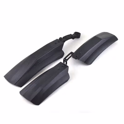 RICHBIT Spakbor Sepeda Depan dan Belakang MTB Bike Mud Guard - A2A02 - Black — gambar 2
