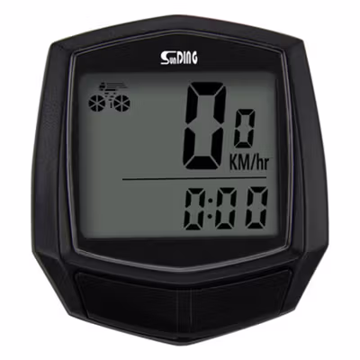 SunDING Speedometer Sepeda Digital Odometer Waterproof - SD-581 - Black — gambar 2