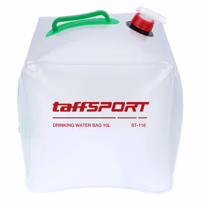 TaffSPORT Kantong Air Portable Camping Water Storage 10L - ST-116 - Transparent — gambar 2