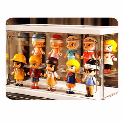 JSTYLE Kotak Pajangan Action Figure Display Storage Box Acrylic - TF-2109 - Transparent — gambar 2