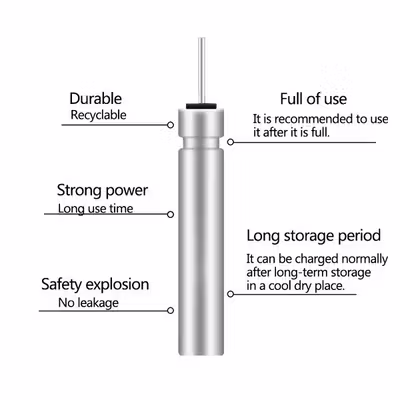 TaffSPORT Baterai Pelampung Pancing LED Rechargeable CR425 USB Charger - LK25 - Silver — gambar 2