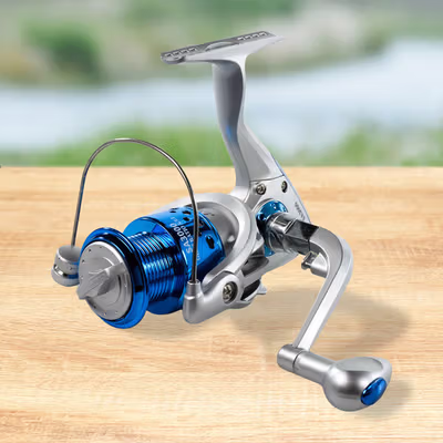 YUMOSHI Series Reel Pancing Spinning Fishing Reel 5.5:1 3000 - SA3000 - Silver Blue — gambar 2