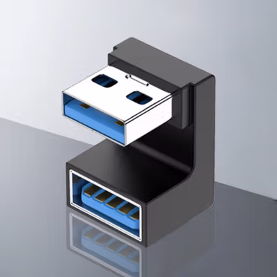 GETA Adaptor USB 3.0 Type A Male ke A Female U Shape 10 Gbps - G-01 - Black — gambar 2