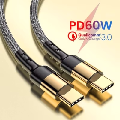 Taffware Kabel Data USB Type C Multifungsi Fast Charging 3A 60W 1.2M - ILC3 - Black — gambar 2