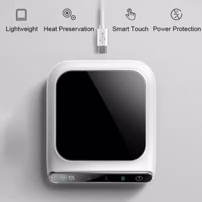 Luckima Pemanas Elektrik Tatakan Gelas Teapot Heating 10W - BW-1901 - White — gambar 2