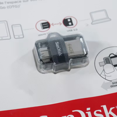 SanDisk Ultra Dual Drive Micro USB 3.0 64GB-SDDD3-64G - Black — gambar 2