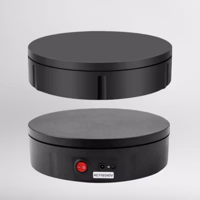 TaffSTUDIO Alas Putar Fotografi Rotating Display Stand with Remote 22cm - A360 - Black — gambar 2