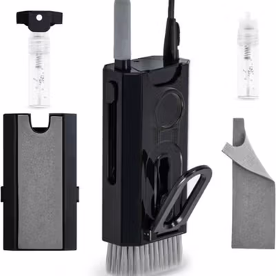 DEMIUM Sikat Pembersih Keyboard Cleaning Brush 8in1 with Liquid - Q8 - Black — gambar 2