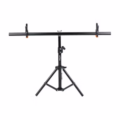 TaffSTUDIO Bracket Stand Backdrop Foto Studio T-Shape with 2 Clip 60x70cm - M138 - Black — gambar 2