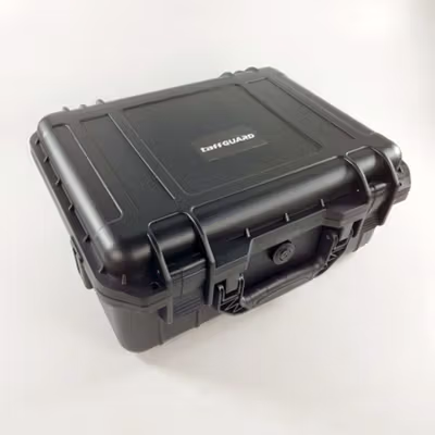 TaffGUARD Kotak Perkakas Multifungsi Plastik PP Busa Storage Tool Box 43cm - TH05 - Black — gambar 2