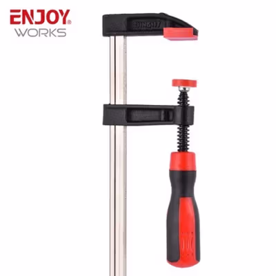 ENJOYWORKS Penjepit Kayu F Clamp Handle-C Woodworking Clamp Carpentry 50x300mm - ECF405 - No Color — gambar 2