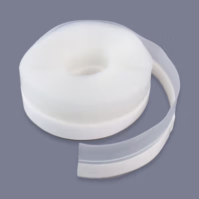 TaffHOME Lakban Rubber Flex Door Seal Strip Bottom Waterproof 25mmx5M - TP39 - Transparent — gambar 2
