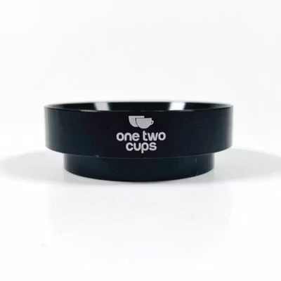 One Two Cups Dosing Ring Portafilter Espresso Magnetic Aluminium 51mm - XA045 - Black — gambar 2