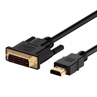 FSU Kabel Video Adaptor HDMI to DVI 24+1 Pin Bi-directional 1080p 1.8M - BL-DH - Black — gambar 2