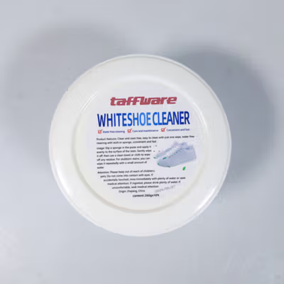 Taffware Krim Pemutih Pembersih Sepatu Sneakers 260g with Spons - Q220 - White — gambar 2