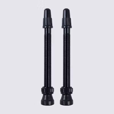 Deemount Pentil Ban Sepeda Presta Valve Cap Tubeless Bike Tire 60mm - VV40 - Black — gambar 2