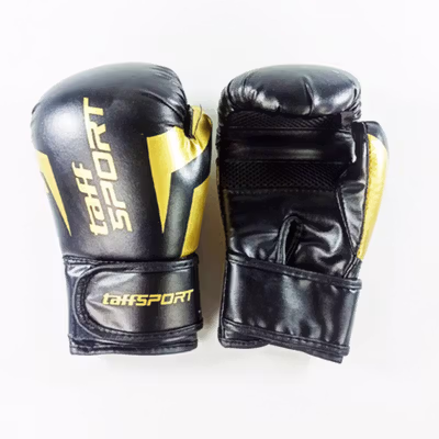 TaffSPORT Sarung Tinju MMA UFC Boxing Muay Thai Glove 12oz - AHM01 - Black Gold — gambar 2