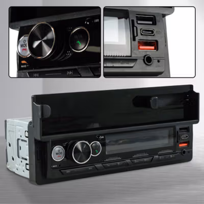 Occkic Tape Mobil Audio MP3 Player Bluetooth USB ISO with Phone Holder - HL81 - Black — gambar 2
