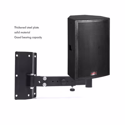 WELSBERG Bracket Speaker Stand Dinding Wall Mount Telescopic 2 PCS - SPS-501 - Black — gambar 2
