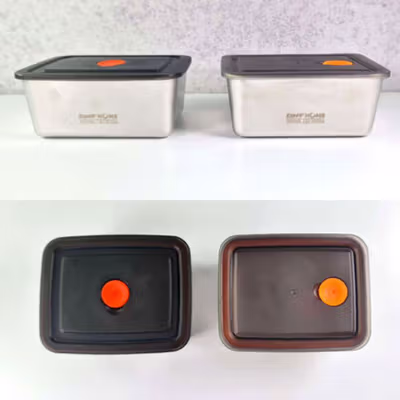 TaffHOME Kotak Makan Lunch Box Multifunction Stainless Steel 304 550ml - AC-21 - Black — gambar 2