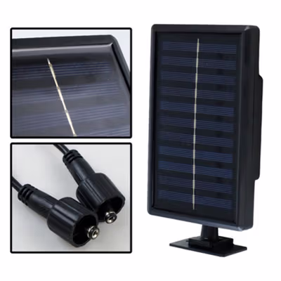 TaffLED Lampu Gantung Hias Solar Power IP65 Cool White 2 Lamp - KJ192 - Black — gambar 2