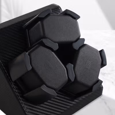 FRUCASE Watch Winder Carbon Fiber Pemutar Jam Tangan Otomatis 3 Slot - SKW33 - Black — gambar 2
