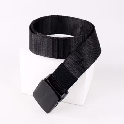Rhodey Tali Ikat Pinggang Pria Anti X-Ray Plastik Automatic Buckle - 899 - Black — gambar 2