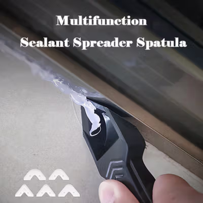 Taffware Perapi Lem Silikon Sealant Spreader Spatula Scraper 5in1 - WL106 - Black — gambar 2