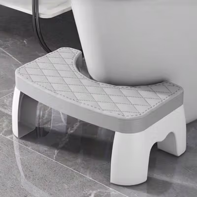 HOXHECIN Kursi Pijakan Kaki Kloset Toilet Stool Bathroom - H42 - Gray — gambar 2