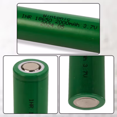 WINTONIC Baterai Isi Ulang 18650 Rechargeable INR 3.7V 2000mAh - Green — gambar 2