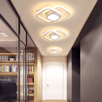TaffLED Lampu Plafon LED Minimalis Nordic Style 3 Color 48W - EM210 - White — gambar 2