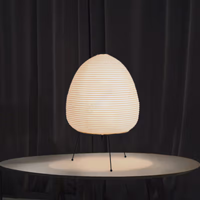 PAKFAN Lampu Meja Hias Desk Lamp Paper Dimmable 3in1 Color E27 - TL04 - White — gambar 2