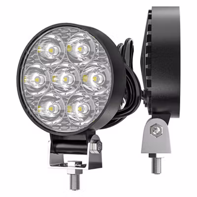 DXZ Lampu Sorot Tembak Mobil LED Floodlight Cool White 6500K IP65 21W Round - DX21 - Black — gambar 2