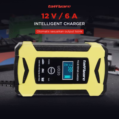 Taffware Venus Charger Aki Mobil Intelligent Battery Charger 12V 6A - UD20 - Black/Yellow — gambar 2