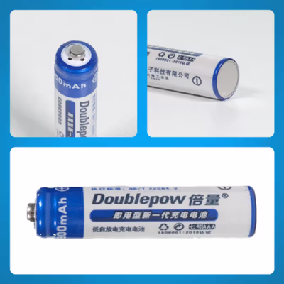 Doublepow Baterai Isi Ulang AAA Ni-MH Button Top 900mAh 1.2V 2 PCS - No Color — gambar 2