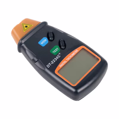 TaffSTUDIO Digital Laser Photo Tachometer LCD 2.5-99999 RPM - DT-2234C+ - Black — gambar 2