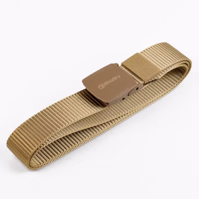 Rhodey Tali Ikat Pinggang Pria Anti X-Ray Plastik Automatic Buckle - 899 - Cream — gambar 2