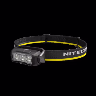 NITECORE Senter Kepala Headlamp LED 6 Core Lightweight IP66 400 Lumens - HA15 UHE - Black — gambar 2