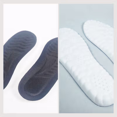 CHUJIE Insole Sepatu Alas Kaki Orthopedic Shock Absorption 1 Pair 43-44 - XD28 - Black — gambar 2