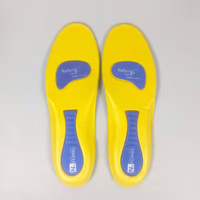 Nafoing Insole Sepatu Alas Kaki Orthopedic Sole Shock Absorption EVA 43-44 - EL05 - Yellow — gambar 2